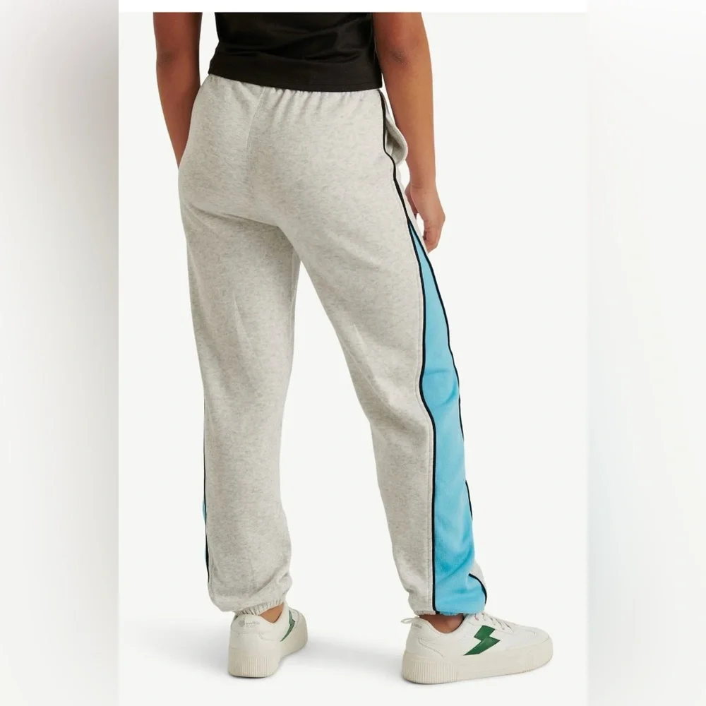 Justice x NASCAR Girls Jogger‎ Sweatpants Size S (7-8) NWT Colorblock Fleece